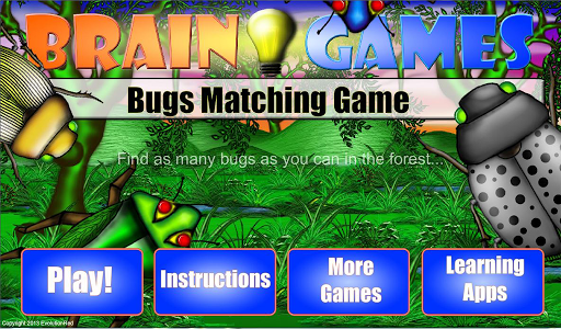 Bugs Matching Game