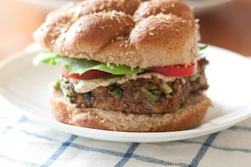 Vegetarian Recipe: Black Bean Edamame Burgers