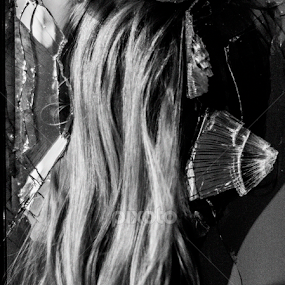 Through the Broken Glass by Alis La Luna - Black & White Portraits & People