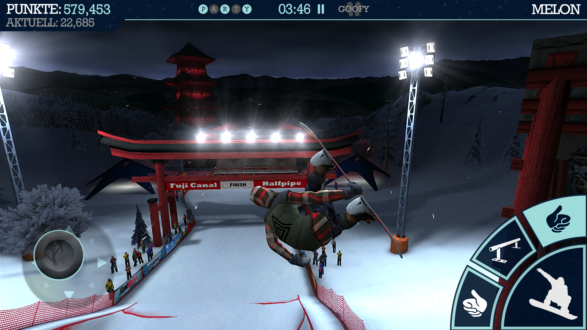 Android application Snowboard Party Pro screenshort