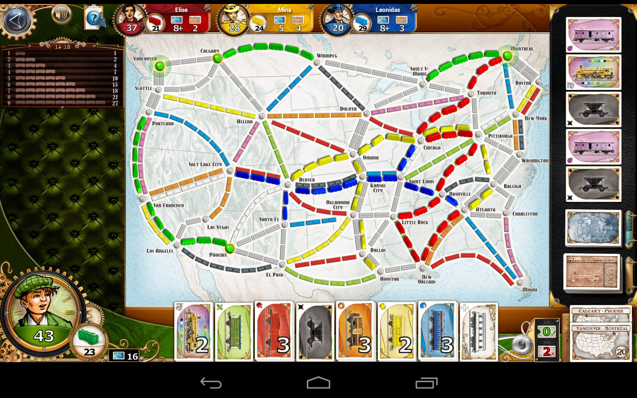 Ticket to Ride - screenshot