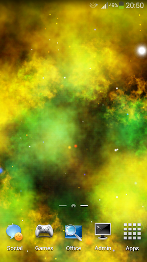 Gold Nebula Live Wallpaper