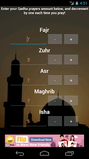 Qadha Prayers Counter