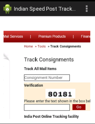 Indian Speed Post Tracking 2.0