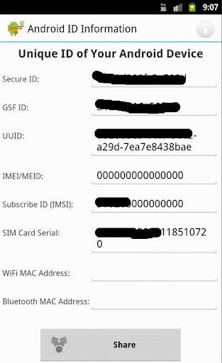 Android ID Information