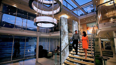 The contemporary foyer of Viking's fleet of European Longships. 