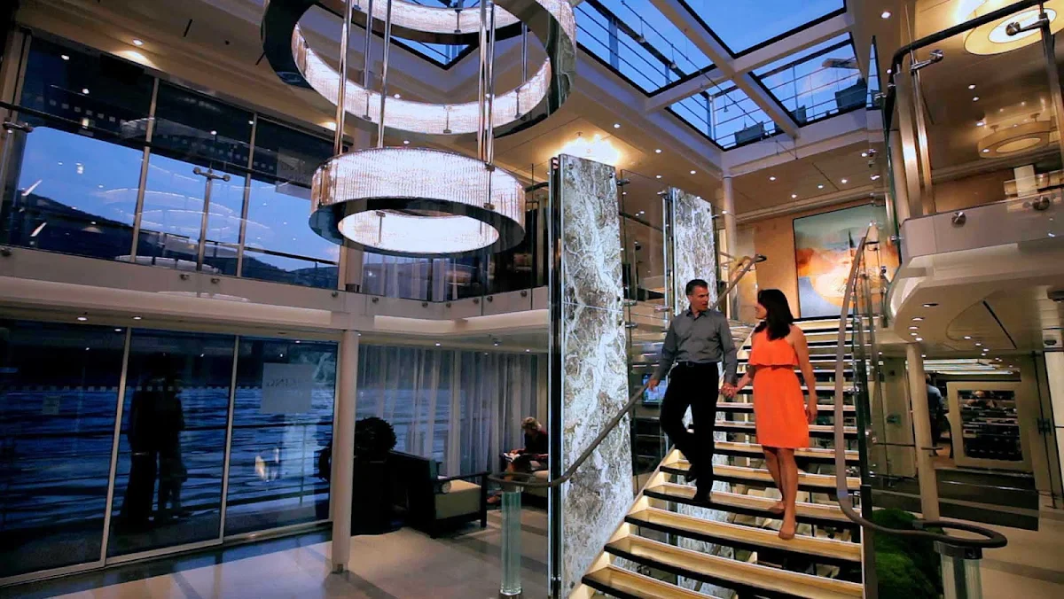 Viking-River-Cruises-Longships-foyer - The contemporary foyer of Viking's fleet of European Longships. 