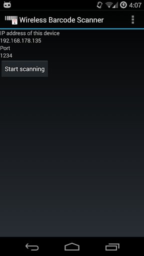 Wireless Barcode Scanner Demo
