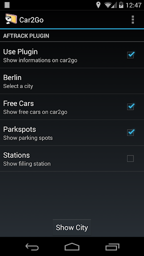 AFTrack Plugin car2go