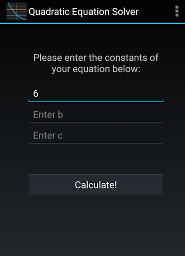 Quadratic Equation Solver