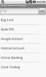 Free Simple Password Manager APK for PC