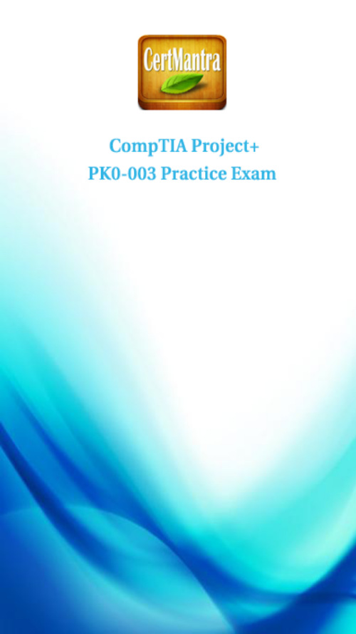 Android application CompTIA Project+ PK0-003 Prep screenshort