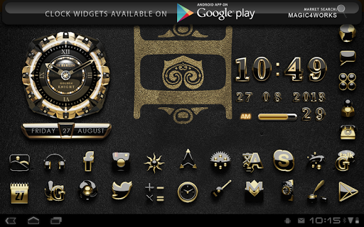 【免費個人化App】GO Launcher Theme Golden Knigh-APP點子