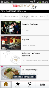 Traveler Guía Gastro 2015 Screenshots 5