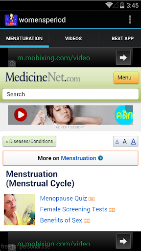 Womens Menstrual Period