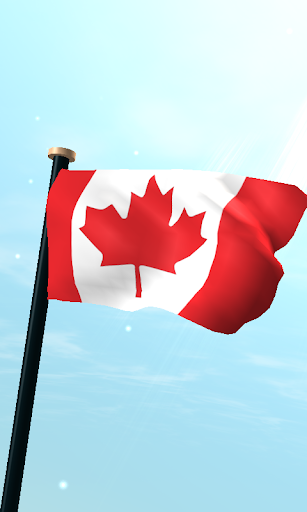 Canada Flag 3D Free Wallpaper