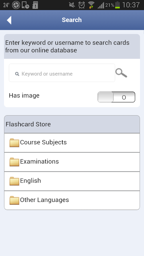 English - Albanian flashcards - screenshot