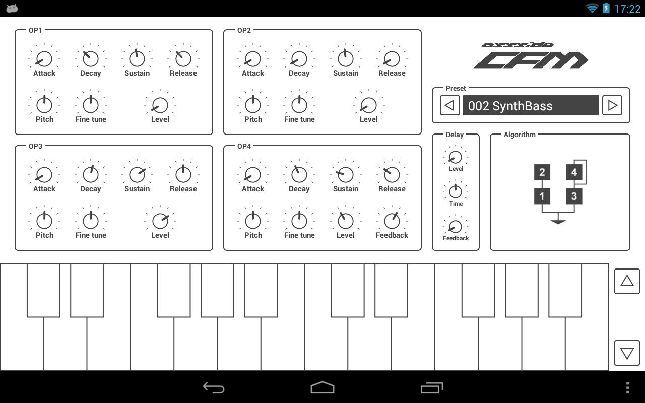 Android application Common FM Synthesizer screenshort