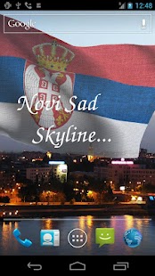3D Serbia Flag banner