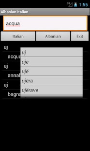 Albanian Italian Dictionary Screenshots 0
