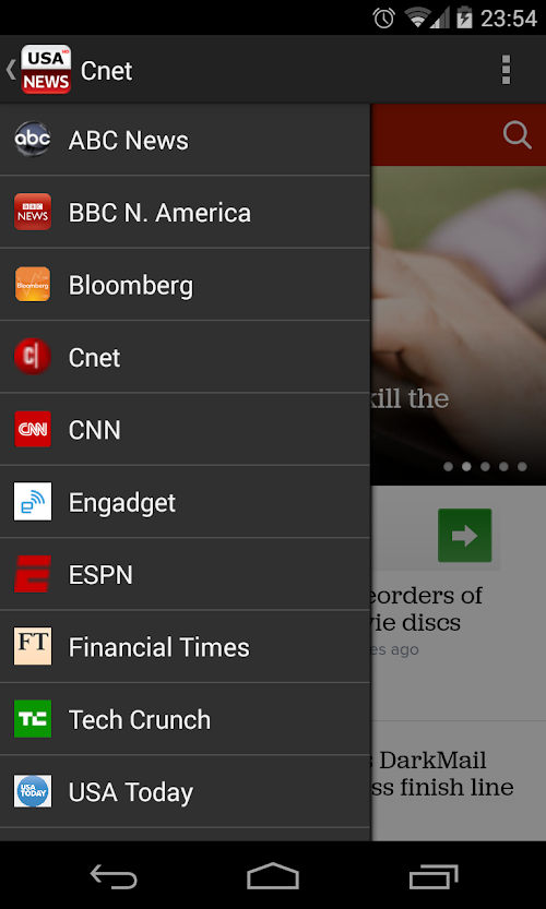 Android application USA News screenshort