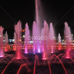 Night fountain by Plamen Filipov - City,  Street & Park Fountains