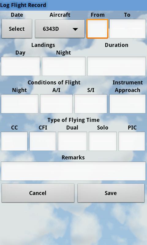 Pilot Log Pro Screen 2