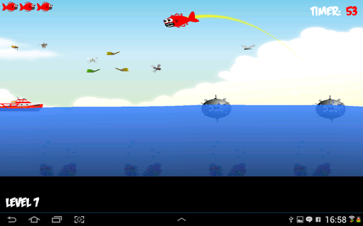 【免費街機App】Red Fish - Jump For Food-APP點子