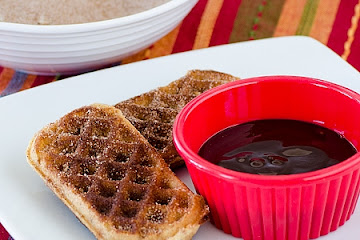 Eggo Churro Wafflers with Chocolate Dipping Sauce