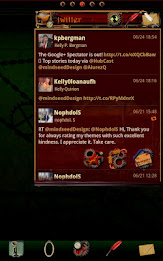 Steampunk Twitter GO Widget poster 1