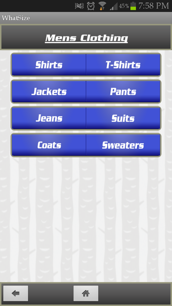 WhatSize Screen 3
