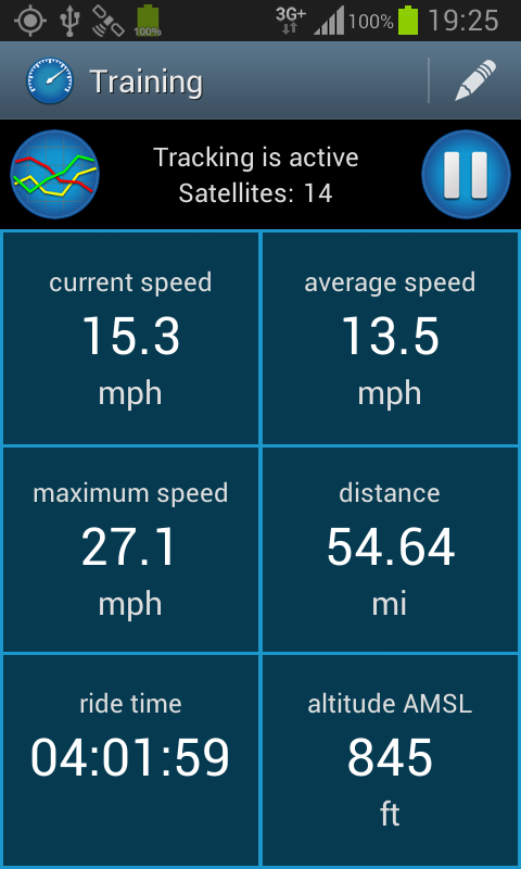 Android application CycleDroid (donate) screenshort