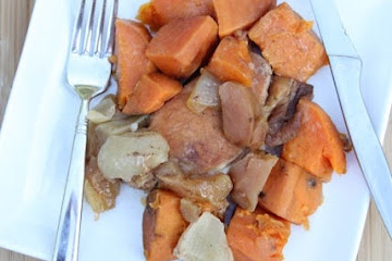 Slow Cooker Pork Chops with Apples & Sweet Potatoes
