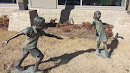 Boy and Girl Statue