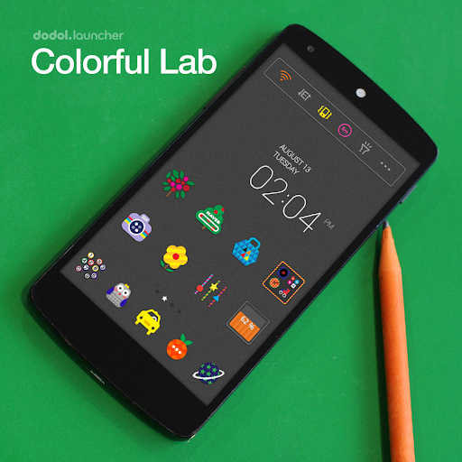 【免費個人化App】Colorful Cute Lab Dodol Theme-APP點子