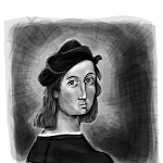 Raphael Self-Portrait #2 (full)