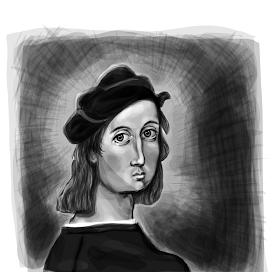 Raphael Self-Portrait #2 (full)