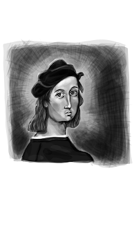 Raphael Self-Portrait #2 (full)