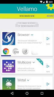 Vellamo Mobile Benchmark screenshot