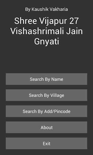Vijapur 27 Samaj Directory