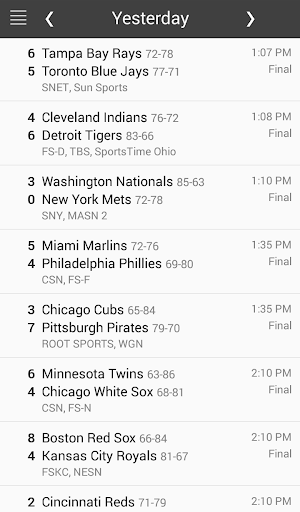 【免費運動App】MLB Baseball Schedule & Scores-APP點子