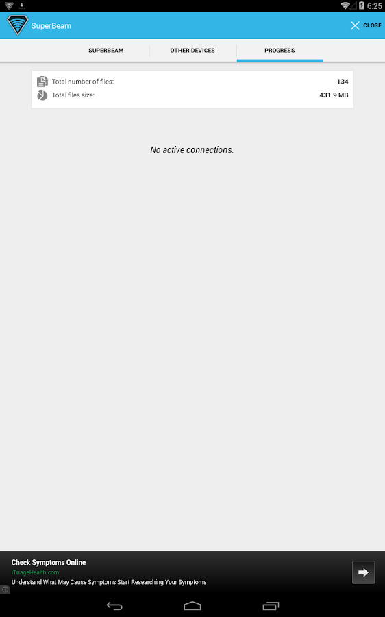 SuperBeam | WiFi Direct Share - screenshot