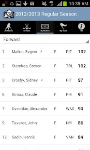 Dobber Hockey's Draft List Screenshots 3