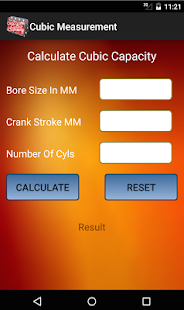 Calculate Cubic Capacity Screenshots 3