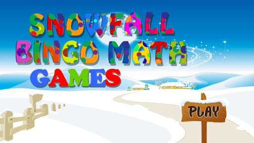 Snowfall Bingo Math Games Free