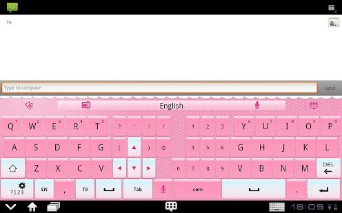 GO Keyboard Pink theme(Pad) Screenshots 3