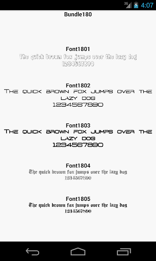 Fonts for FlipFont 180
