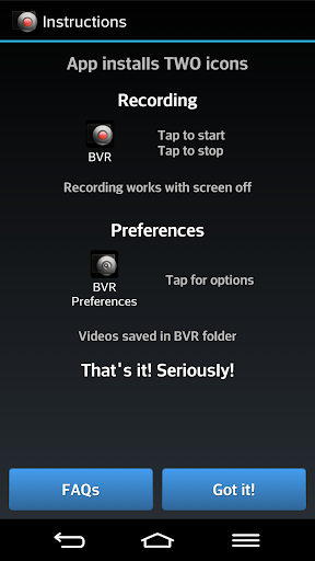 Background Video Recorder