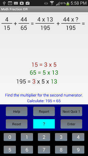 Math Fraction DR