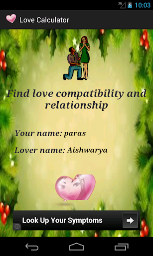 Love Relation Calculator